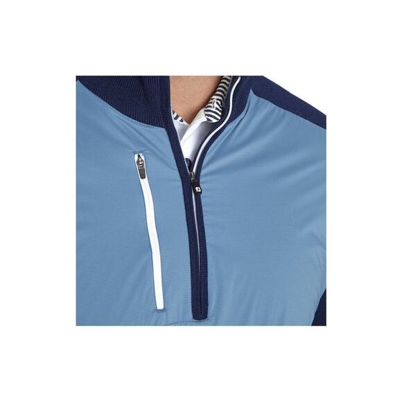 Footjoy Blue Tech and Knit 1/4 Quarter Zip Pullover Men's Small - Picture 4 of 11